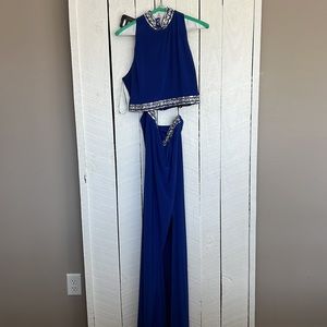 Blue Two Piece Dress
